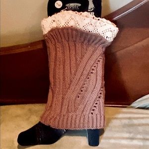 NWT   Anckle Boot High Leg Warmer